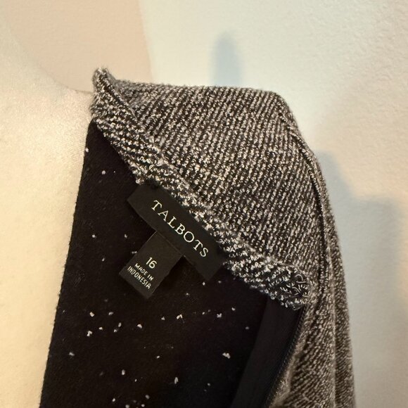 Talbots Fit and Flare Soft Tweed Dress - Picture 5 of 5